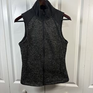 Faded Glory Fleece Vest Womens XS Gray Softshell Warm Layer Casual Cozy Winter